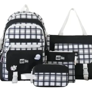 Bolso Morral Mochila 4 en 1 Set Escolar Multifuncional