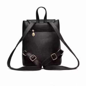 Alternative view of Mochila escolar de cuero PU para mujer: elegante mochila, diseño liviano y duradero para uso informal o diario