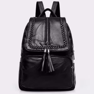 Mochila negra moderna y versátil, Mini bolso de hombro pequeño, diseño de lona, mochila de viaje deportiva impermeable, Unisex